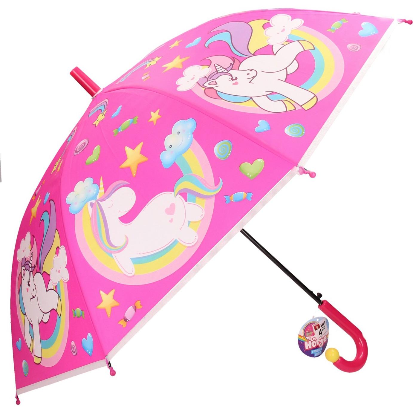 Dream Horse, Unisex, Regenschirm, Regenschirm Einhorn, Rosa
