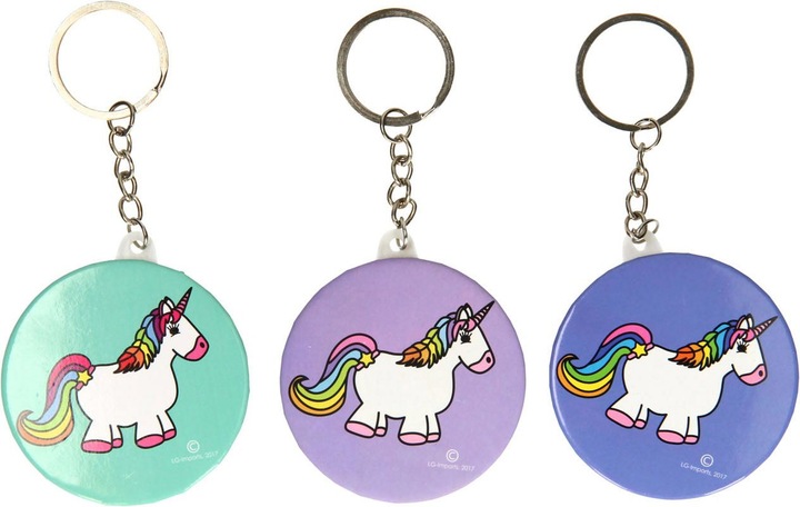 Produktbild LG-Imports Schlüsselanhänger mit Spiegel Einhorn