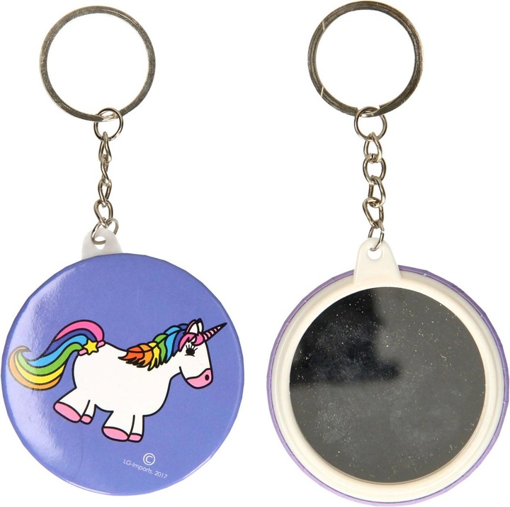 Produktbild LG-Imports Schlüsselanhänger mit Spiegel Einhorn
