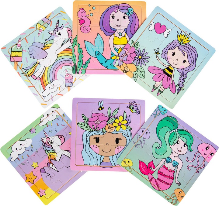 Actual product image LG-Imports Wooden puzzle (princess, unicorn or mermaid)