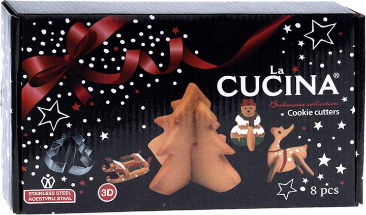 Image du produit La Cucina Set de protrusions 3D biscuits de Noël, 8dlg.