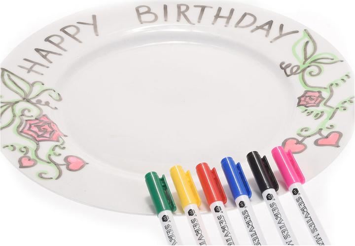 Image du produit Creative Craft Group Marqueurs pour porcelaine, 6 pcs. (6 x)