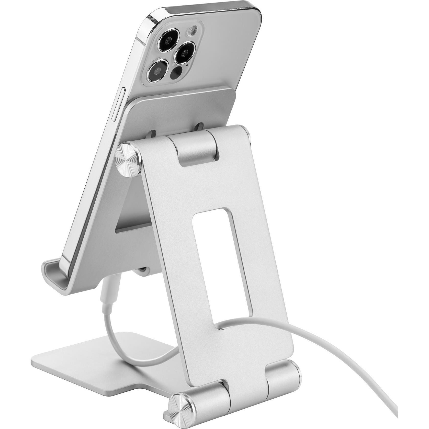 Thumbnail - InLine Aluminium Smartphone Halter universell bis 10", Smartphone Halterung, Grau