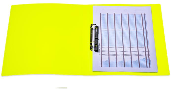 Produktbild HERMA Ringbuch A4 Neon Transluzent (A4, 25 mm, 1 Stk.)