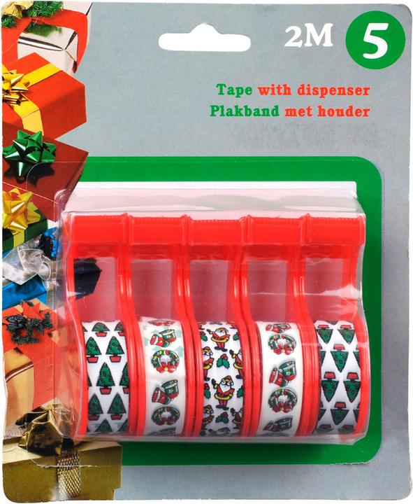 Ruban adhésif de Noël, 5PCS