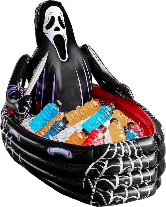 Fun World Division Scream - Ghostface aufblasbarer Sarg-Getränkekühler (1 Stück)