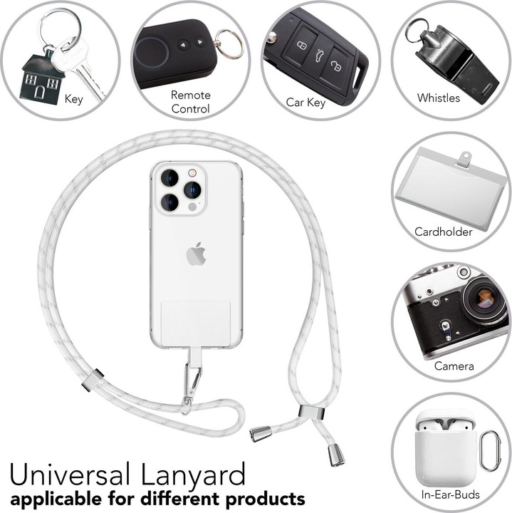 Productafbeelding Nalia Universele mobiele telefoonketting met pad