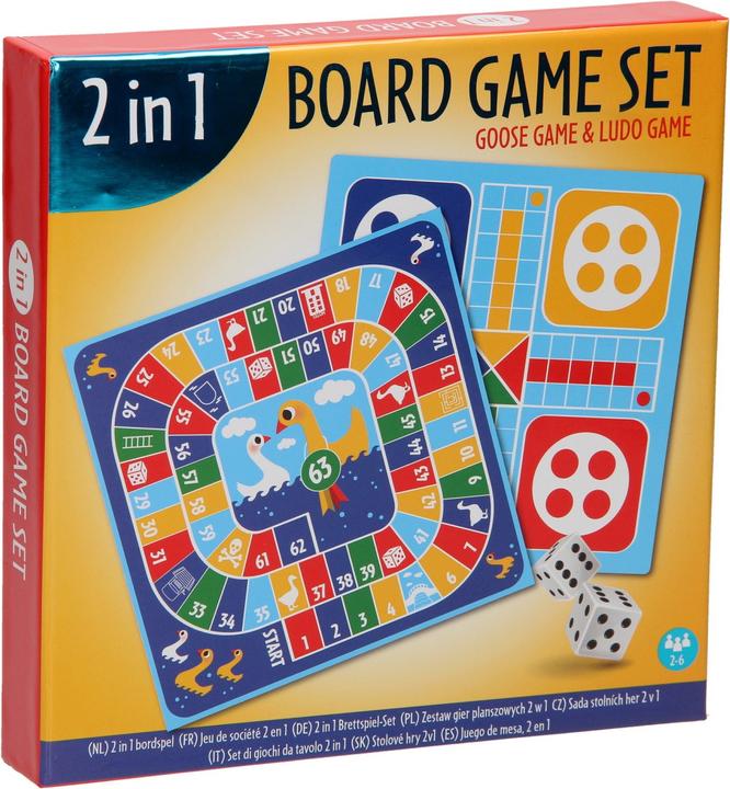 Actual product image Wins Holland Children's game Ludo / Game of Goose 2in1 (English)
