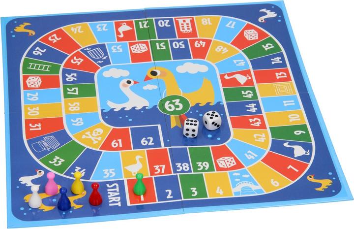 Actual product image Wins Holland Children's game Ludo / Game of Goose 2in1 (English)