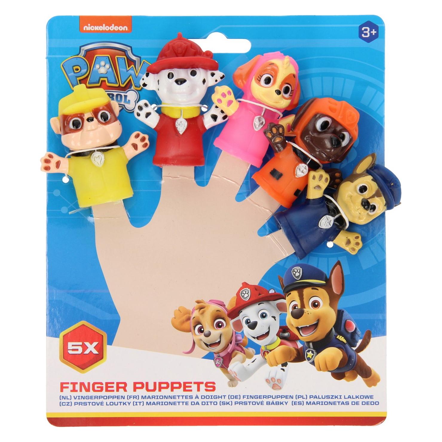 Toi-Toys Vingerpoppen Paw Patrol, 5 Stuks