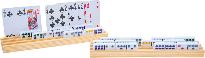 Actual product image Engelhart Wooden domino and card holder, 4 pcs.
