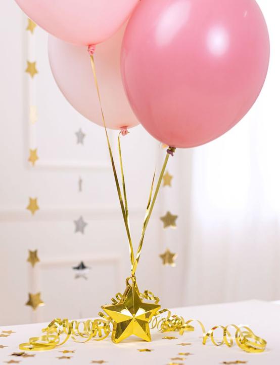 Produktbild Partydeco Balloon weight Star, silver (1 pkt / 1 pc.)