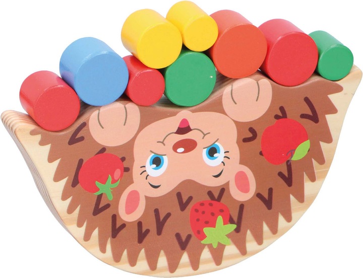 Actual product image Marionette Wooden Toys Balance game of wood hedgehog, 21 pcs.