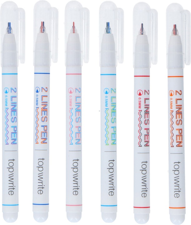 Actual product image Topwrite Ball pen Double Line, 6pcs. (6 x)