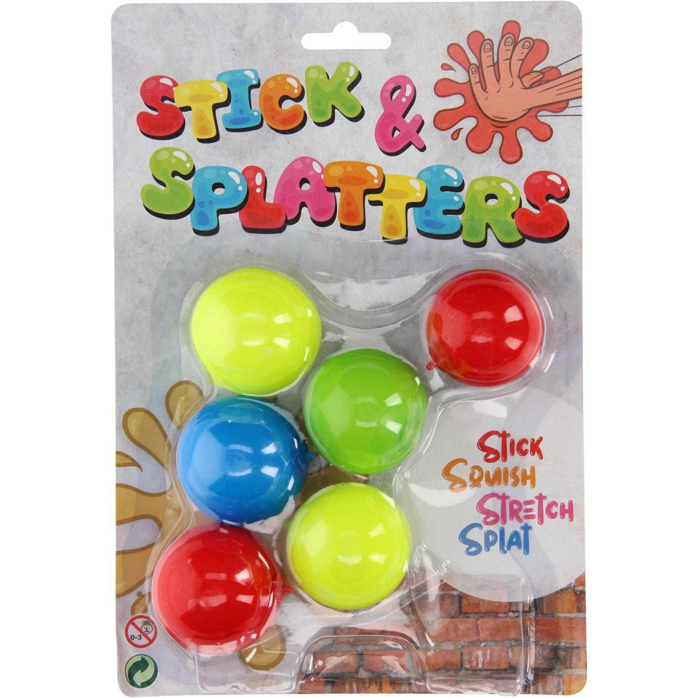 Sticky Stretch Globbles Balls, 6 Stück