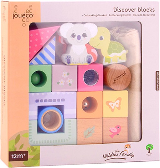 Actual product image Jouéco Joueco The Wildies Family discovery blocks