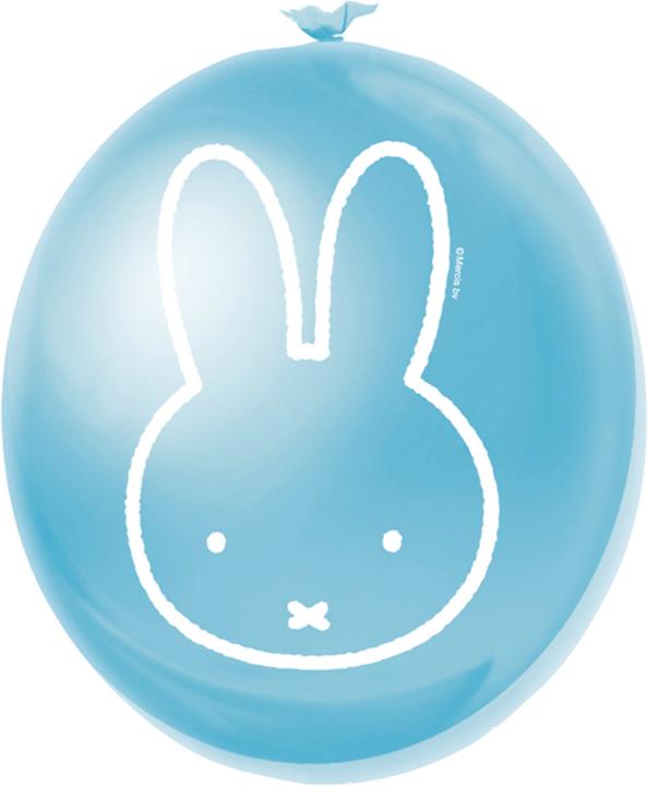 Haza Witbaard Miffy blue, 6pcs balloons. (6 x)