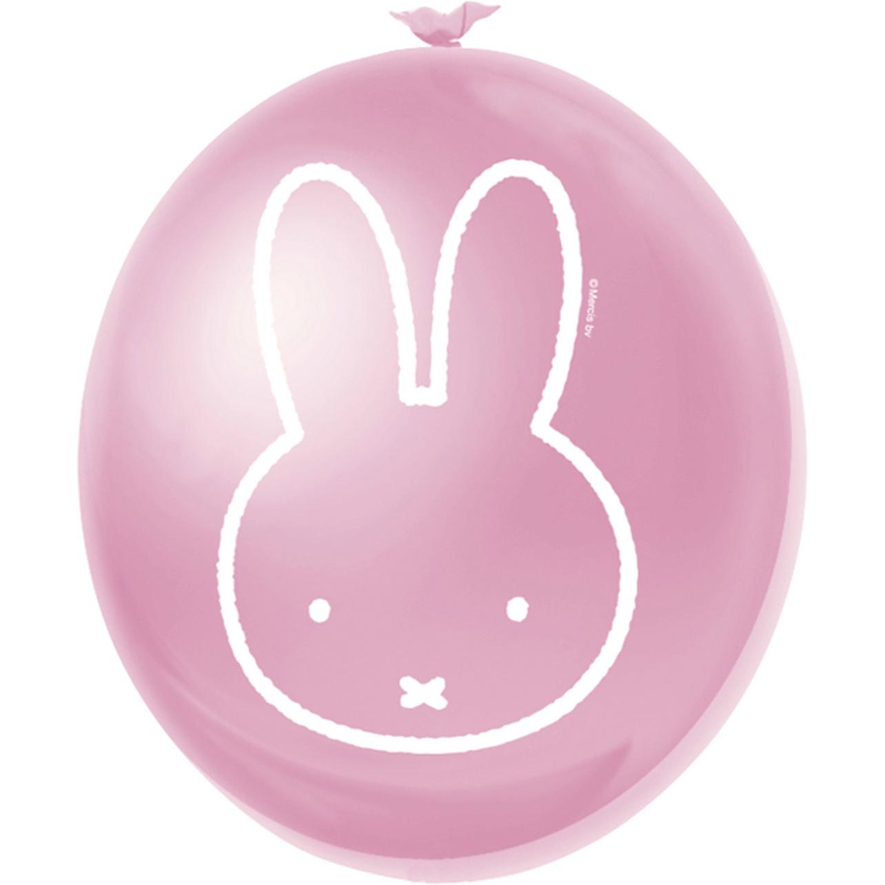 Miffy rosa Luftballons, 6pcs.