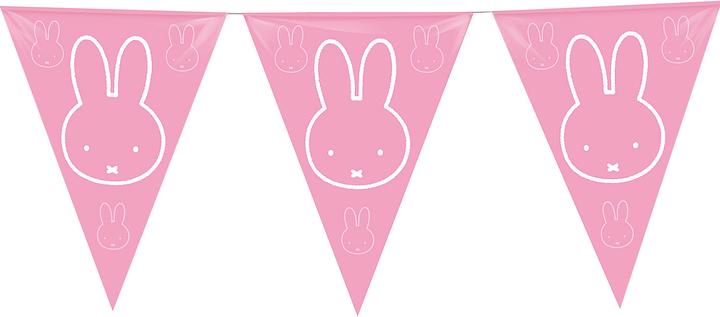 Actual product image Haza Witbaard Flag line Miffy Pink, 10 mtr. (1 Piece)