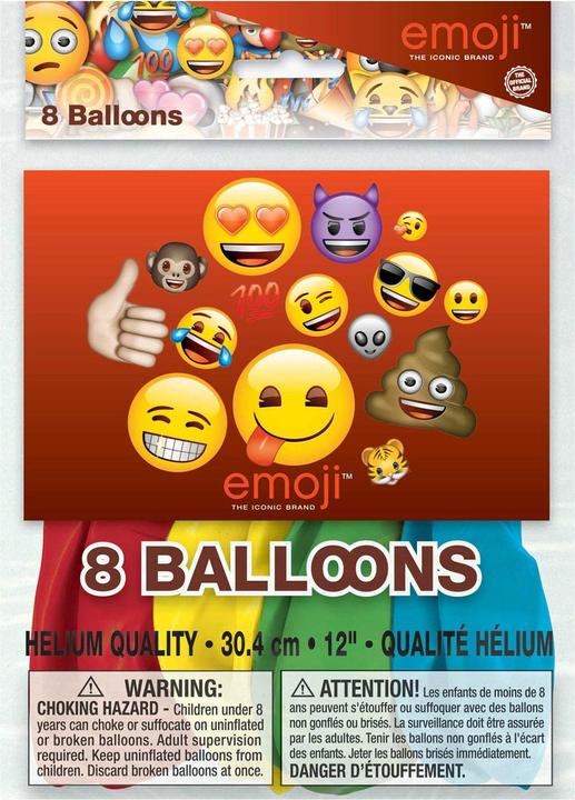 Actual product image Haza Witbaard Balloons Emoji, 8pcs.