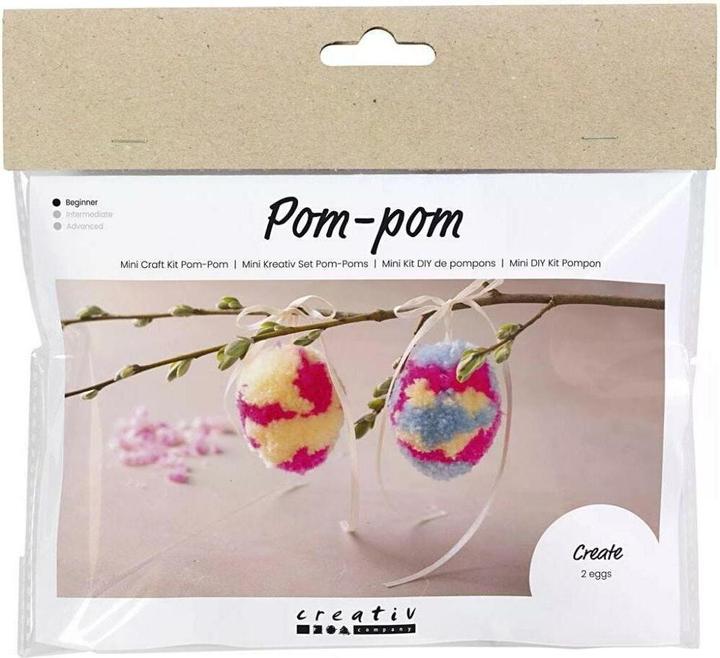 Actual product image Creativ Company Craft set pom-pom eggs assorted colours