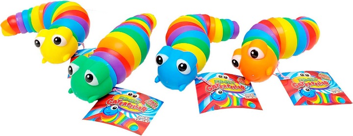 Actual product image Roost Fidget Rainbow Relax Caterpillar