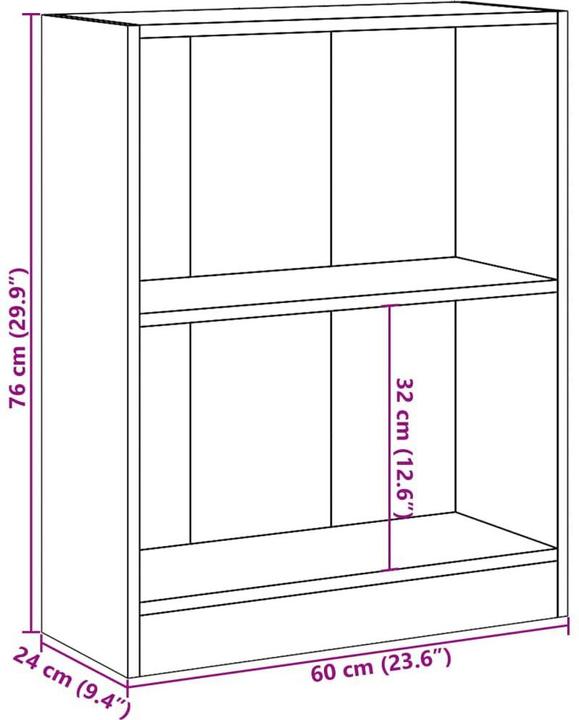 Actual product image VidaXL Grange (60 x 24 x 76 cm)