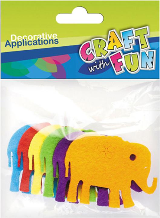 Actual product image Felt elephants, 6pcs.
