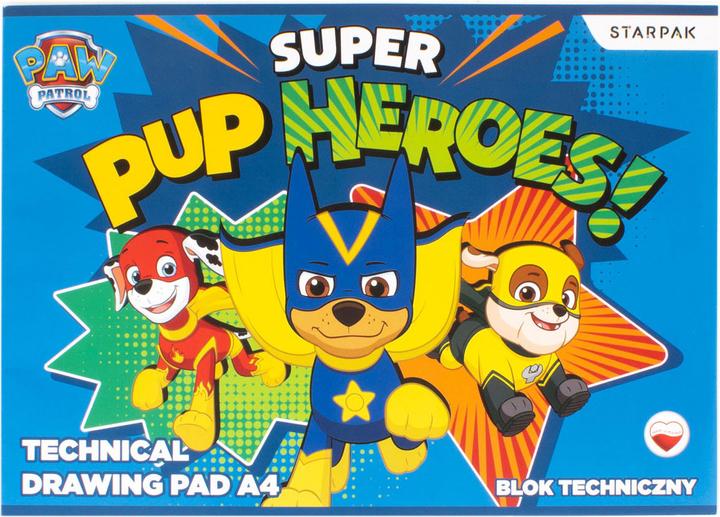 Image du produit Starpak Bloc à dessin Paw Patrol A4, 10 feuilles (A4, Blanc)