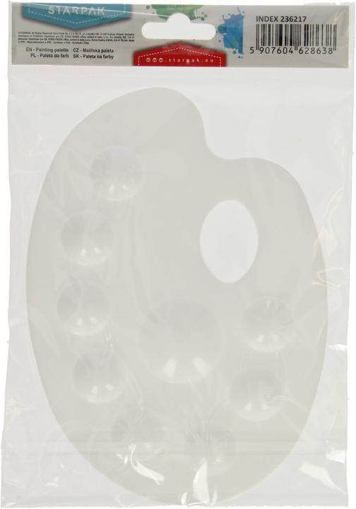 Produktbild Starpak Farbpalette Weiss 9 Fächer