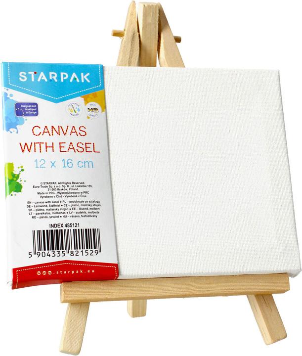 Starpak Leinwand mit Staffelei