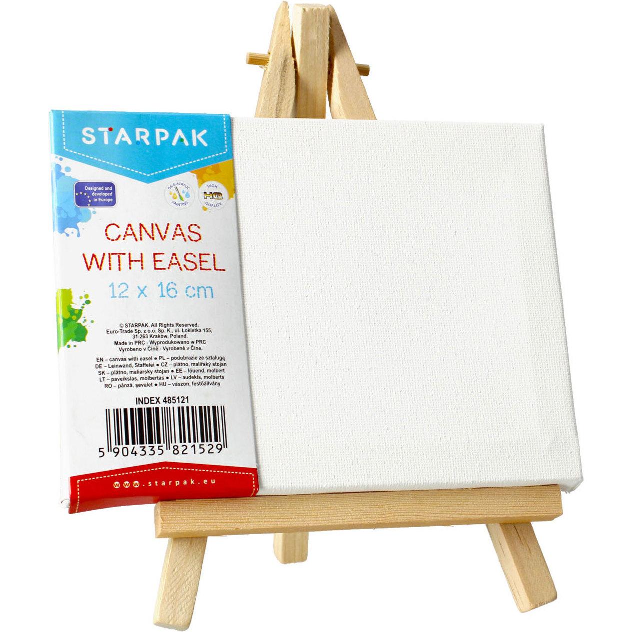 Starpak Leinwand mit Staffelei (21207518)