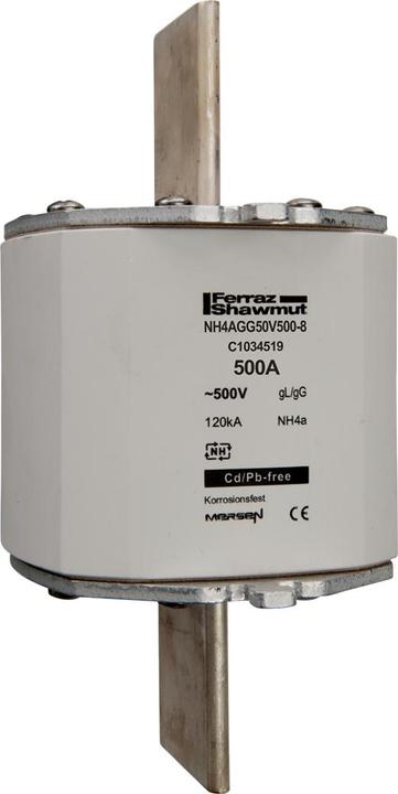 Produktbild LIN 8014.5007 NH-Sicherungseinsatz Gr 4a 500A 500VAC 35W spg.fÃ¼hrend. Griffl. (0.50 A)