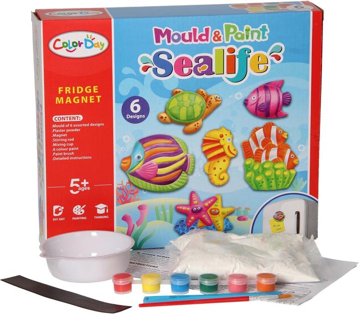 Actual product image Color Day Plaster cast magnets - Underwater world