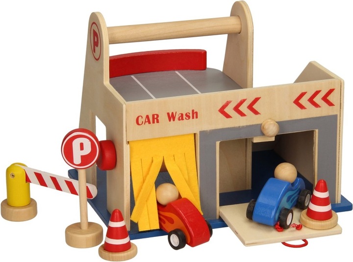 Wooden parking garage