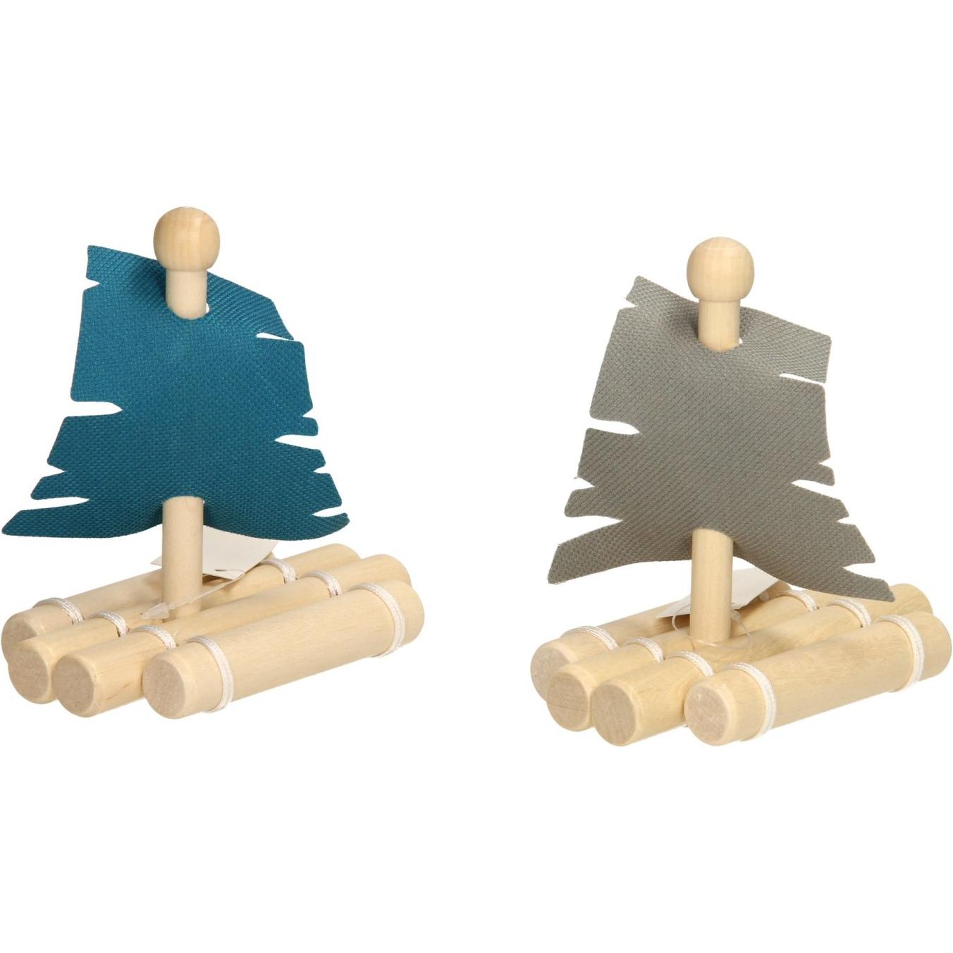 Holzfloss mit Segel (21207739)