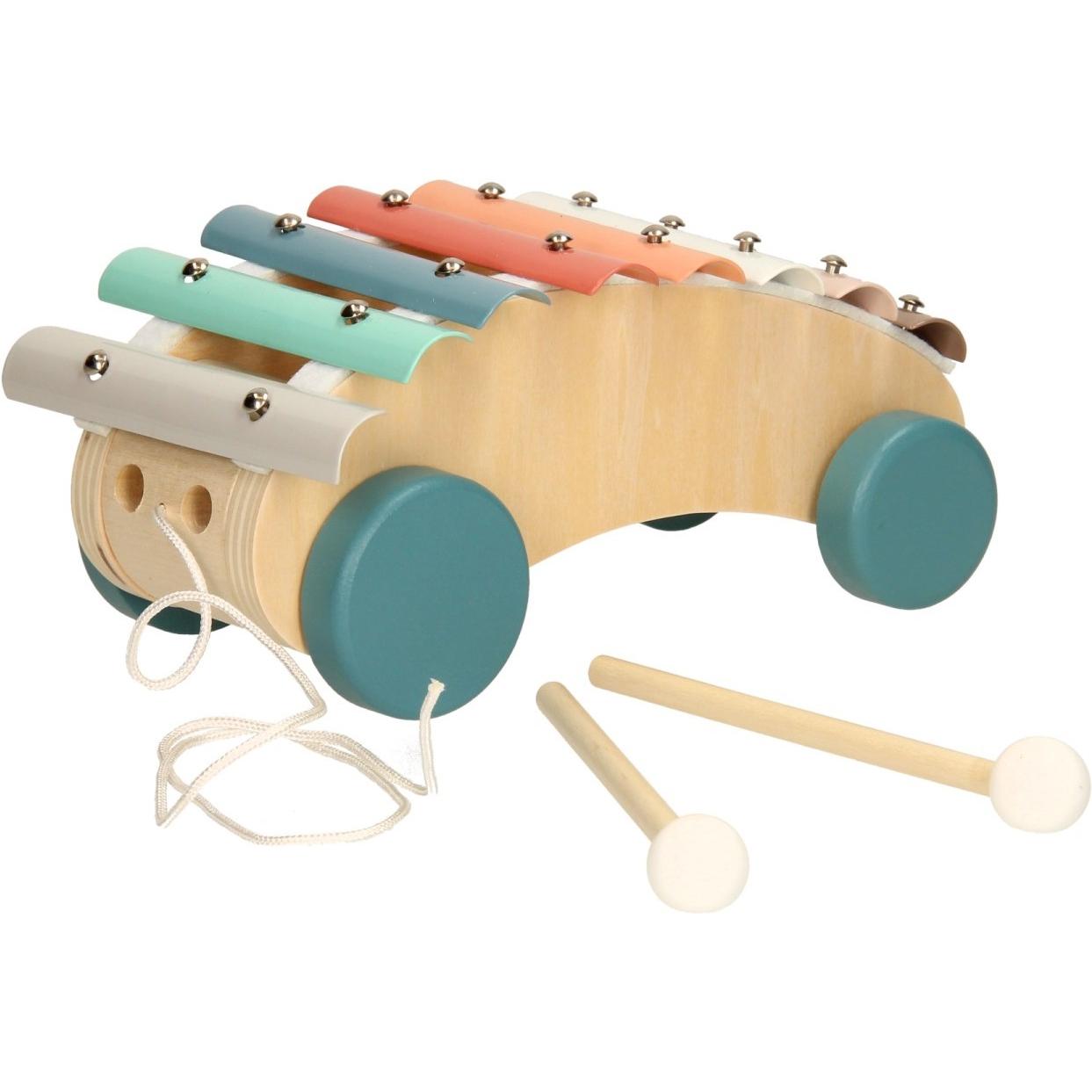 Zugfahrzeug Xylophon Pastell