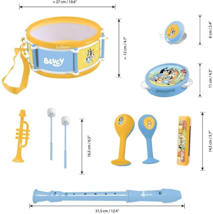 Productafbeelding Bluey - musical set with 7 instruments (89029)