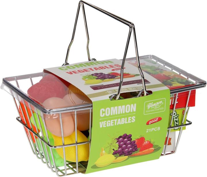 Actual product image Metal shopping basket filled
