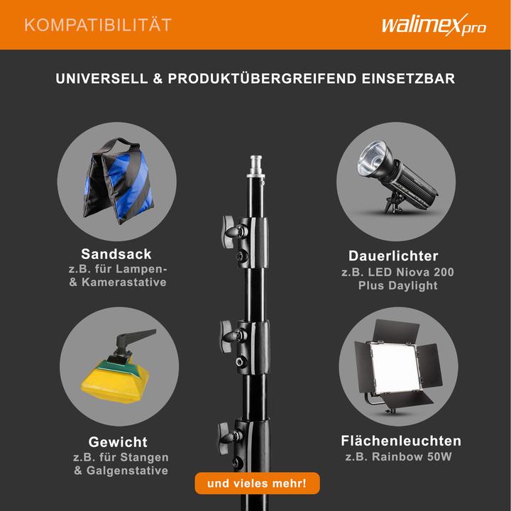 Actual product image Walimex WT-420 lamp tripod, 420cm (420 cm, 7.50 kg)