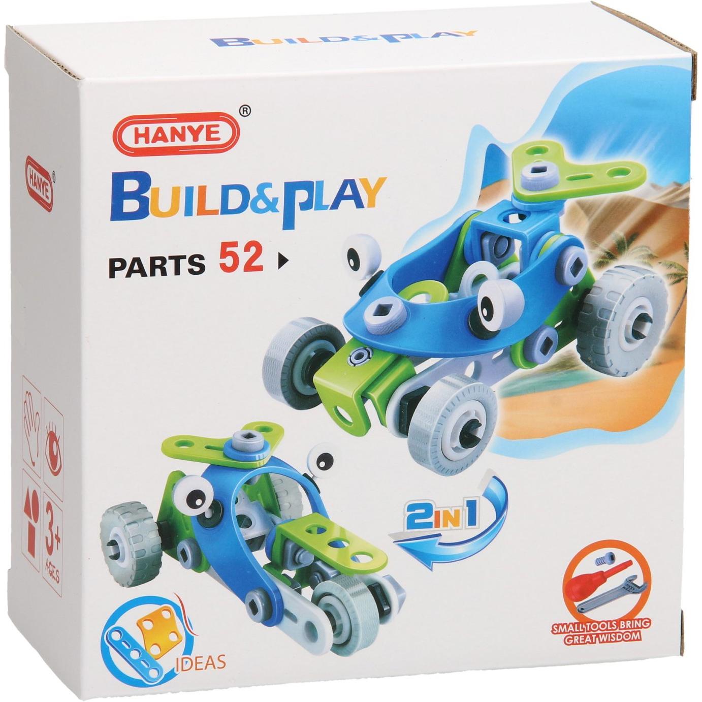 Thumbnail - Bau- und Spielset-Rennwagen 2in1, 52 Stück