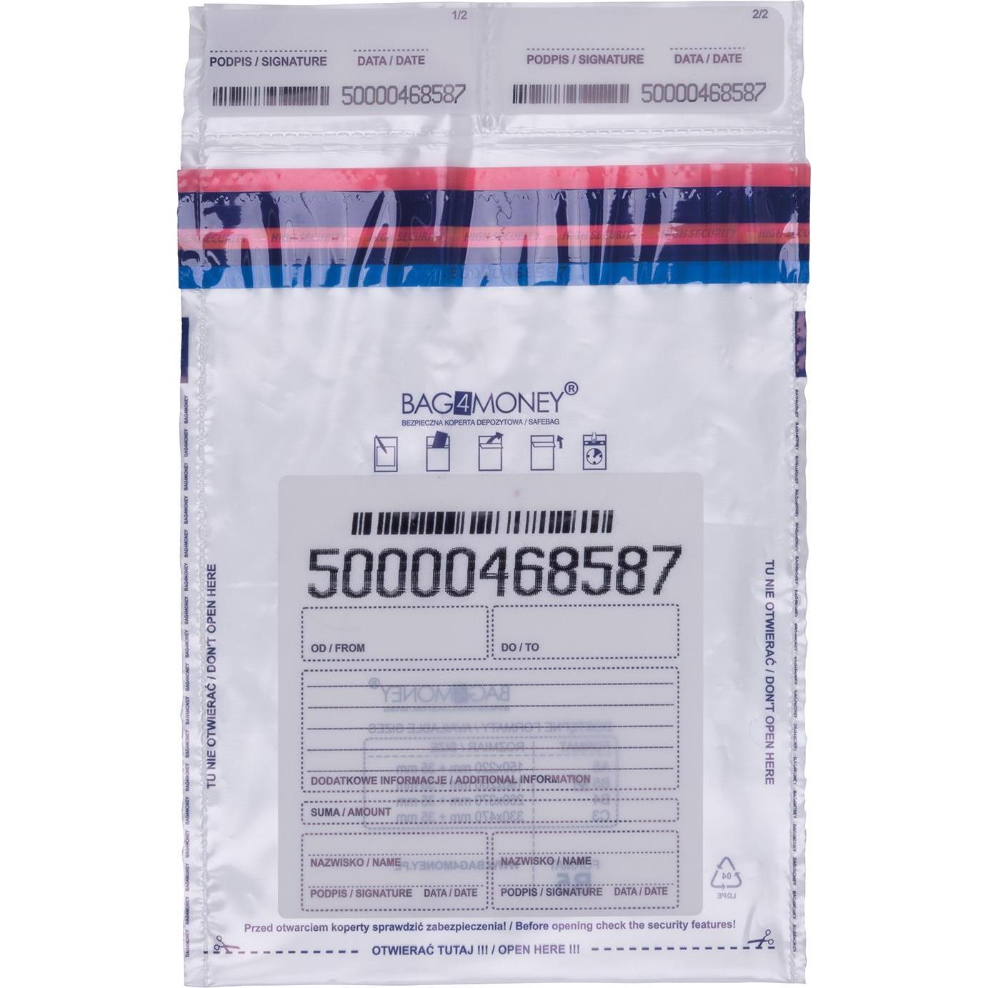 Office Products, Briefumschlag, Sicherheitsumschlag, B5, 190x260mm, 50 Stck, transparent (50 x)