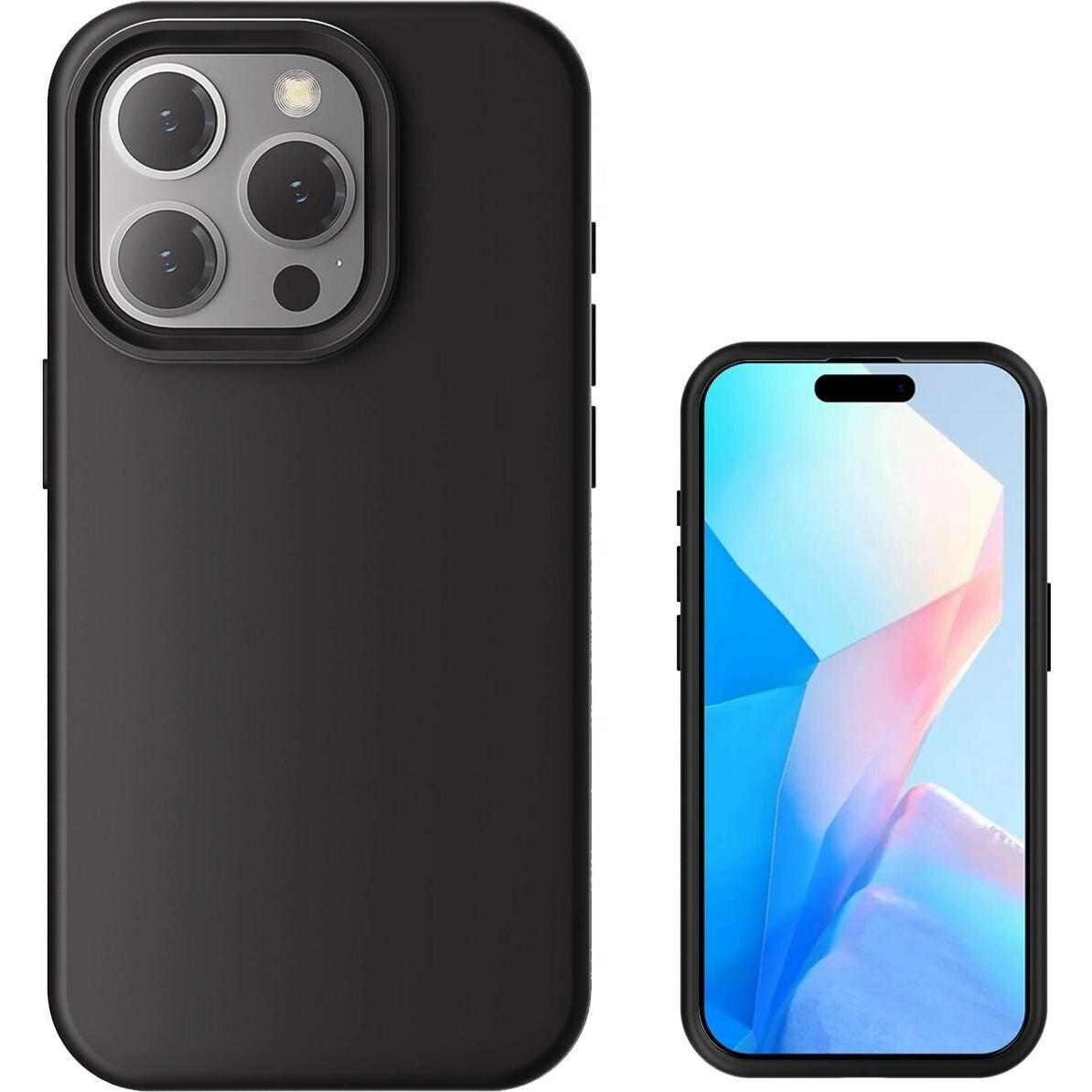 4smarts Silikon Case (Apple iPhone 16 Pro), Smartphone Hülle, Schwarz