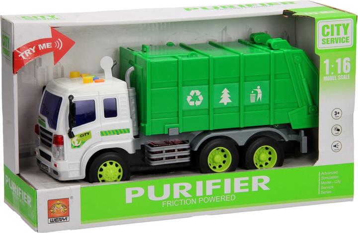 Productafbeelding Wenyi Vuilniswagen licht & geluid 1:16