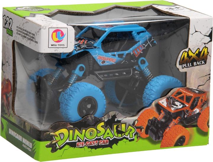 Actual product image Weili Toys Die-cast retracted monster truck dinosaur, 1:32