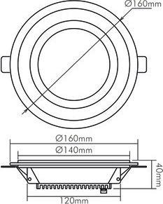 Produktbild Nobile LED-Glas-Panel (960 lm)