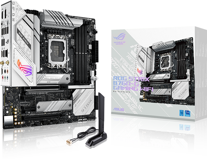 Image du produit ASUS ROG STRIX B760-G GAMING WIFI (LGA 1700, Intel B760, mATX)