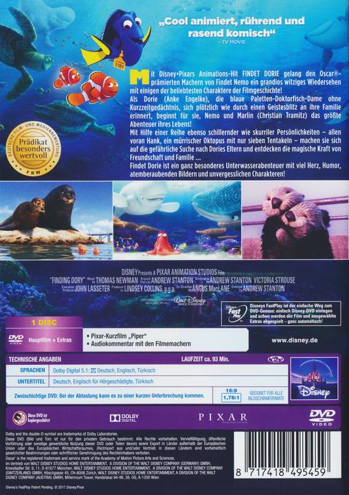 Image du produit Trouver Dory (DVD, 2016, Allemand, Anglais)