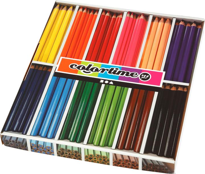 Creativ Company Crayons de couleur Jumbo 12 x 12 pièces Multicolores (144x)