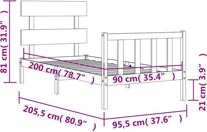 Image du produit VidaXL Dachan (90 x 200 cm)